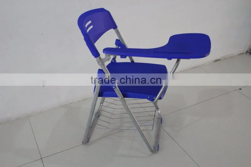 Folding school chair with writing pad,school chair with writing board1074C