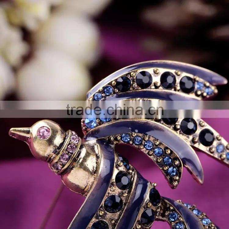 Fashion Elegant exquisite shining charm Mocking&jay brooches, china wholesale brooch, bird brooch