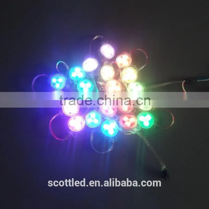 led 30mm mikly cover ws2811 ic led point light source smart controller disco Led Effect Light led dot light for advertising
