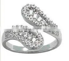 Red Cubic Zirconia Wrap Toe Ring