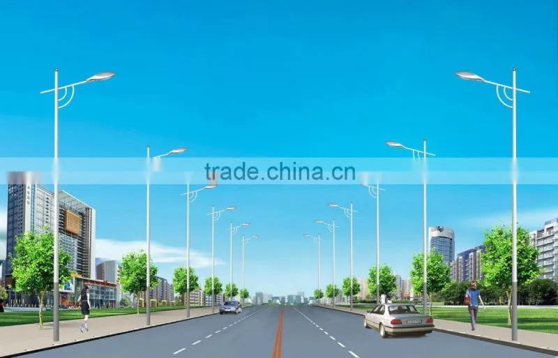 8m galvanized steel street lighting poles