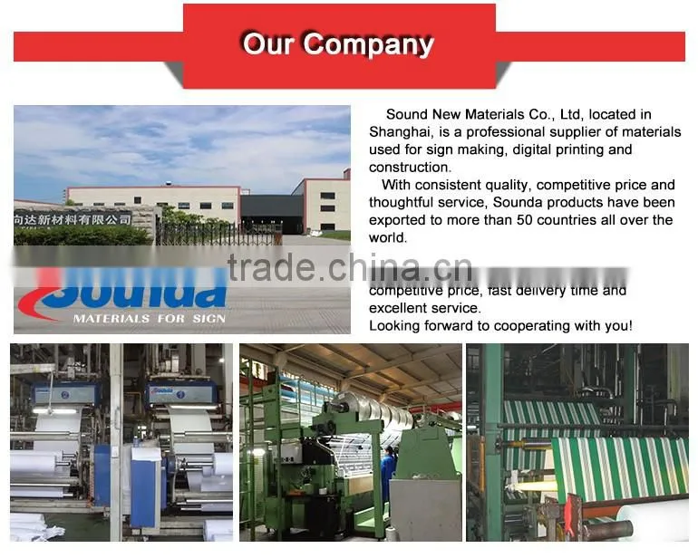 vinyl Frontlit banner/vinyl banner/ advertising display banner material