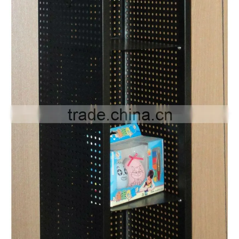 well designed four sides metal revolving key chain rack