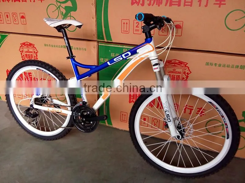26'' aluminum alloy Mountain Bicycle With Suspension china factory
