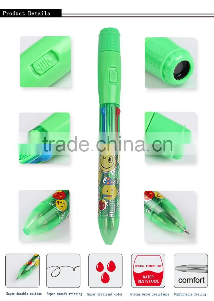 Cheap Price Plastic Ballpoint Pen with Logo, Led Pen, Plastic Ball Pen for Promotion