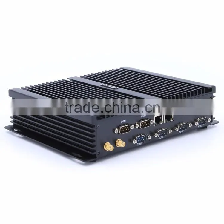 Intel i7 4500u 4510u barebone used fanless industrial mini pc 6RS232 dual nic dual hdmi Windows10