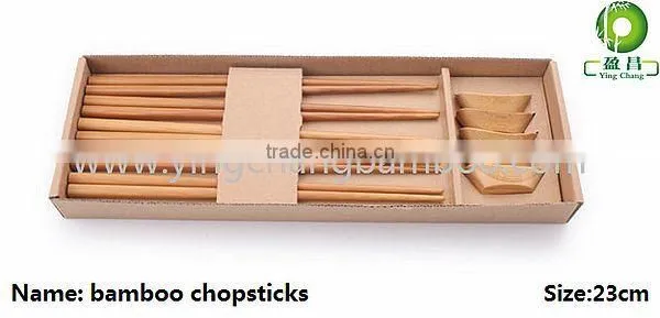 reusable bamboo chopsticks set with holder