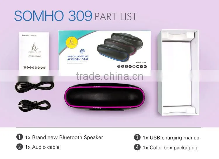 Shenzhen RoHS certification bluetooth speaker manufacturer touch screen speaker with bluetooth