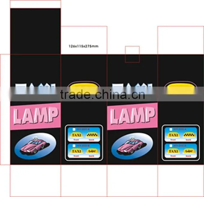 12v taxi car neon roof light