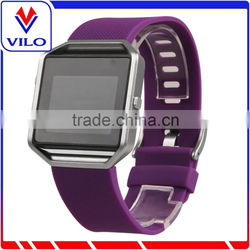 Silicone Rubber Sport Watch Band Strap Replace Watchband For Fitbit Blaze Watch