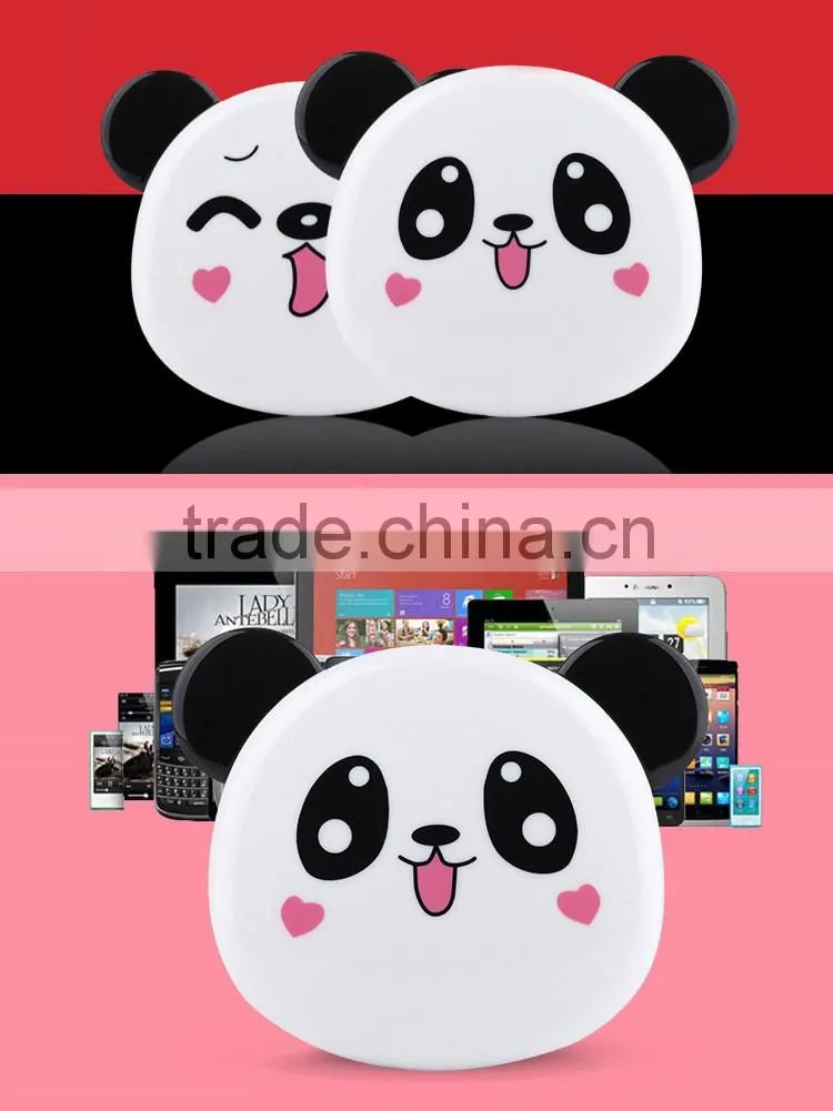 Double usb power bank panda power bank charger