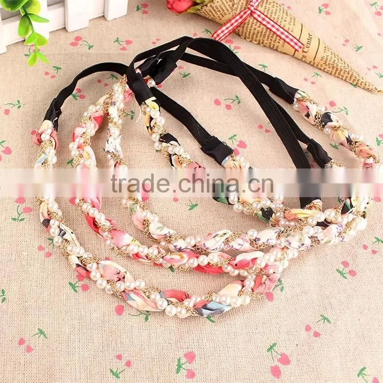 peacock feathers peruvian curly braiding braid hair band