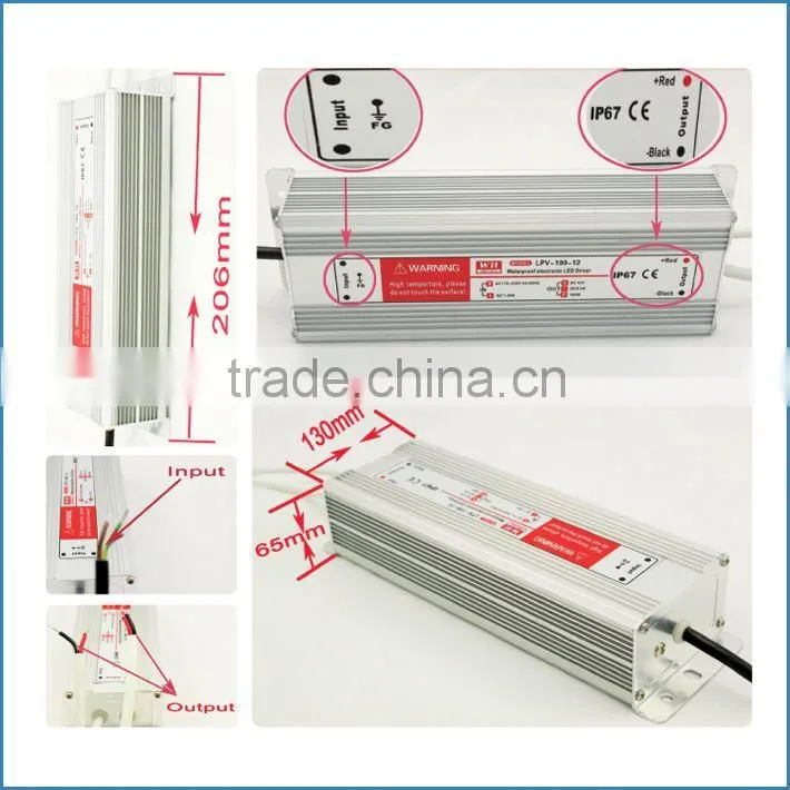 CE RoHS 100w 24vdc output 220vac input ac dc power supply