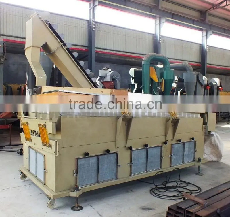 Grain seed gravity separator selector