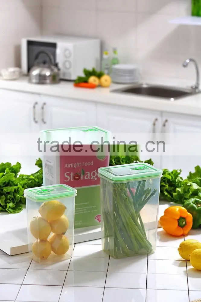 PP transparent airtight food storage container
