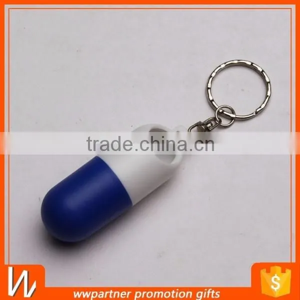 Twist Pill Container with keyring