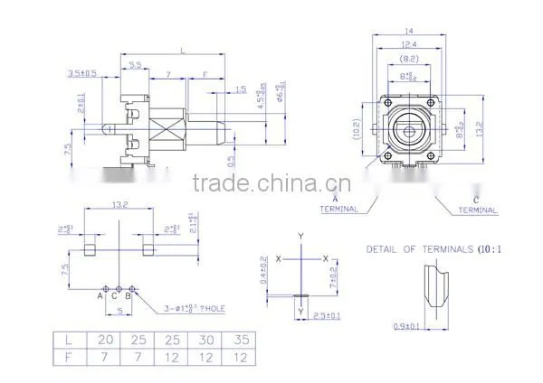 HW-12EH7H24B rotary encoder with flat shaft electric 12&24 detents rotary encoder