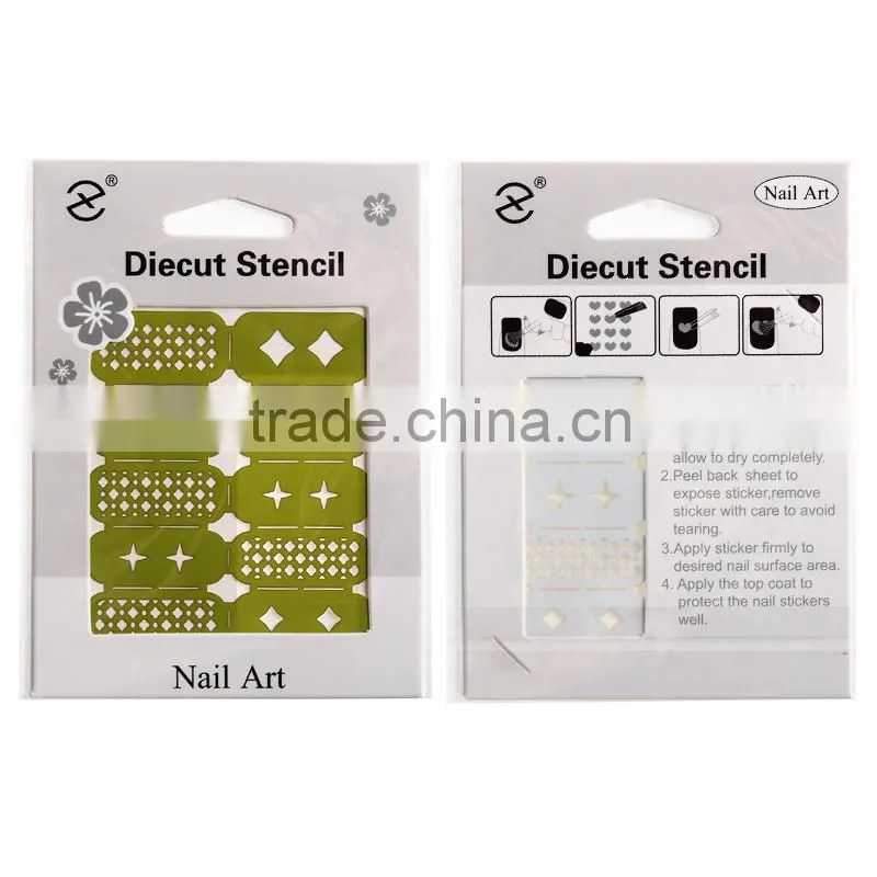 Fashion French Manicure Nail Art Design Tips Nail Sticker DIY Stencil