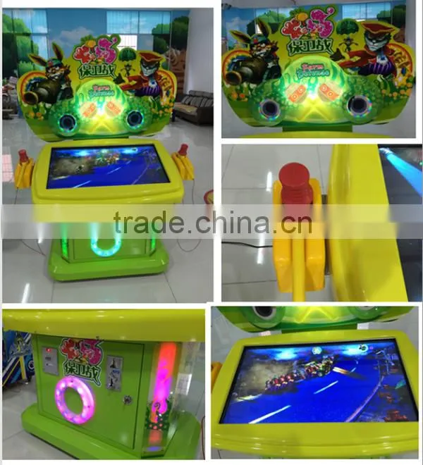 Mantong Happy Farm Defense hitting Animals and Zombie redemption game machines for hot sale