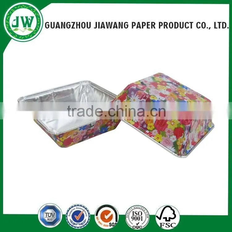 Aluminum foil dairy food container