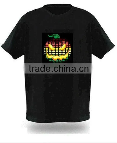 electroluminescent new flashing t shirt