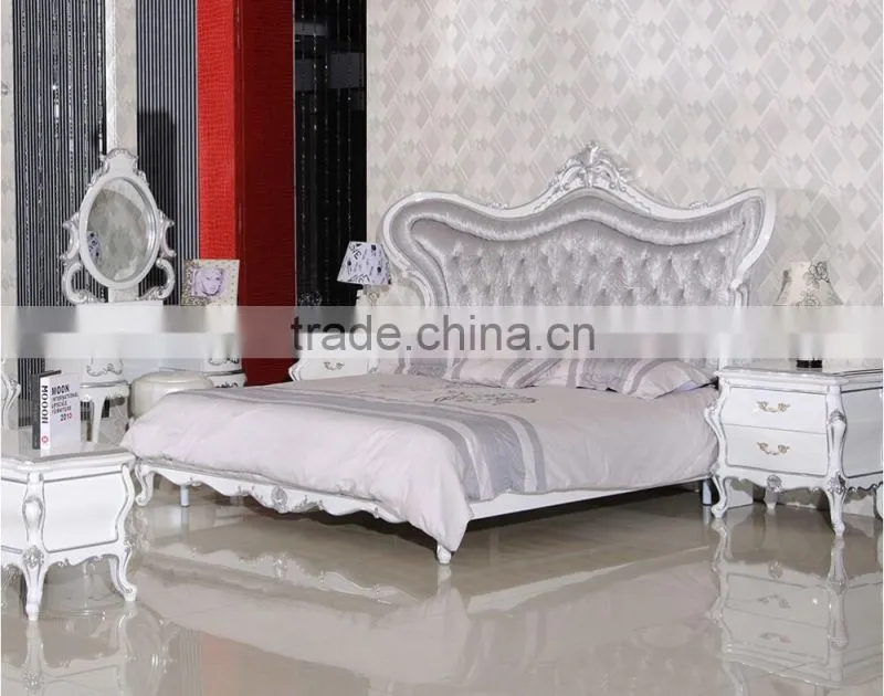 after neoclassical European style Antique bedroom furniture sets Bed Bedside table Wardrobe Dressing table Chair Commode