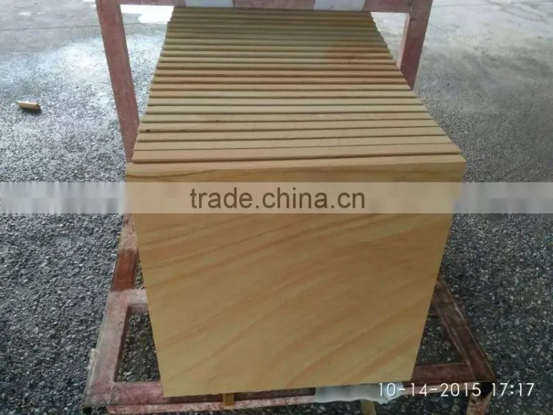 Wholesale Yellow wooden Sandstone block