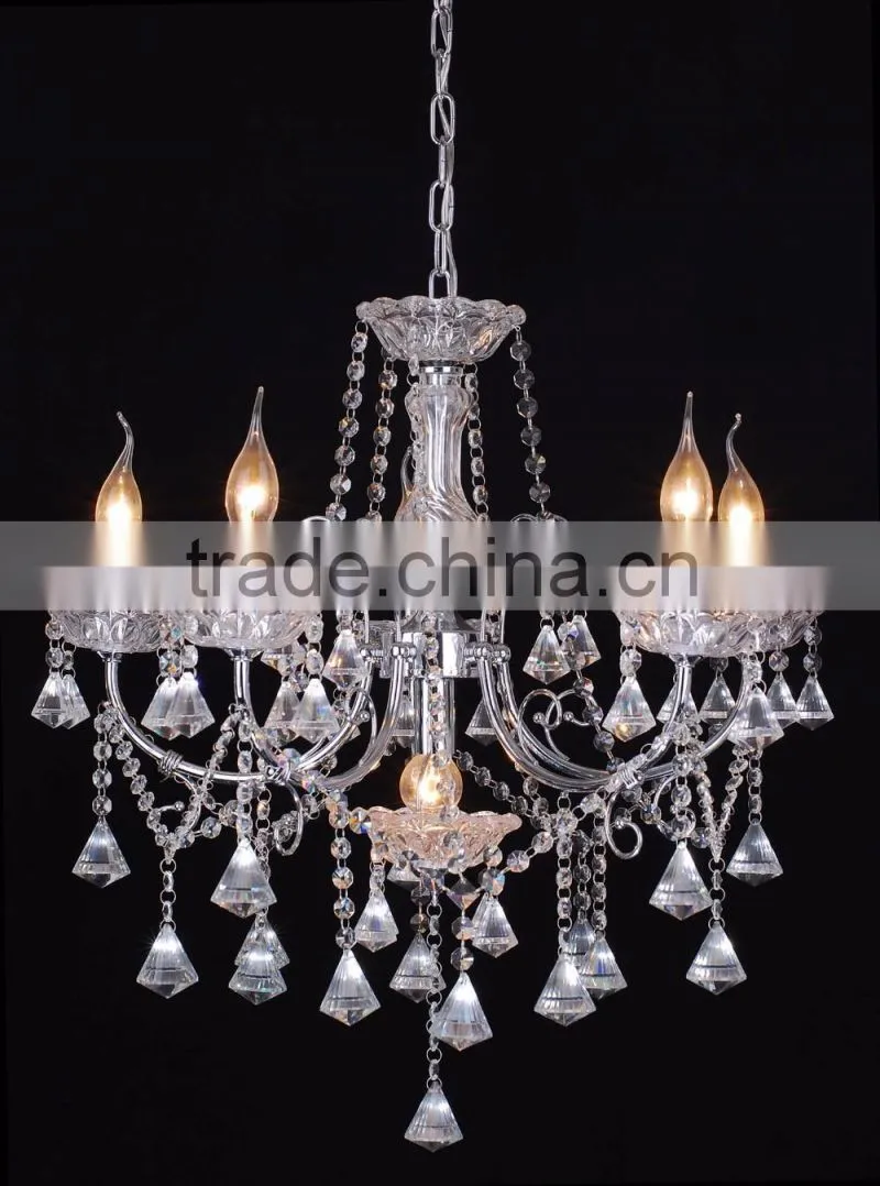 WD-1815-3/5/8 Hot Sale 2016 Classic Chrom Iron K9 Crystal Chandelier