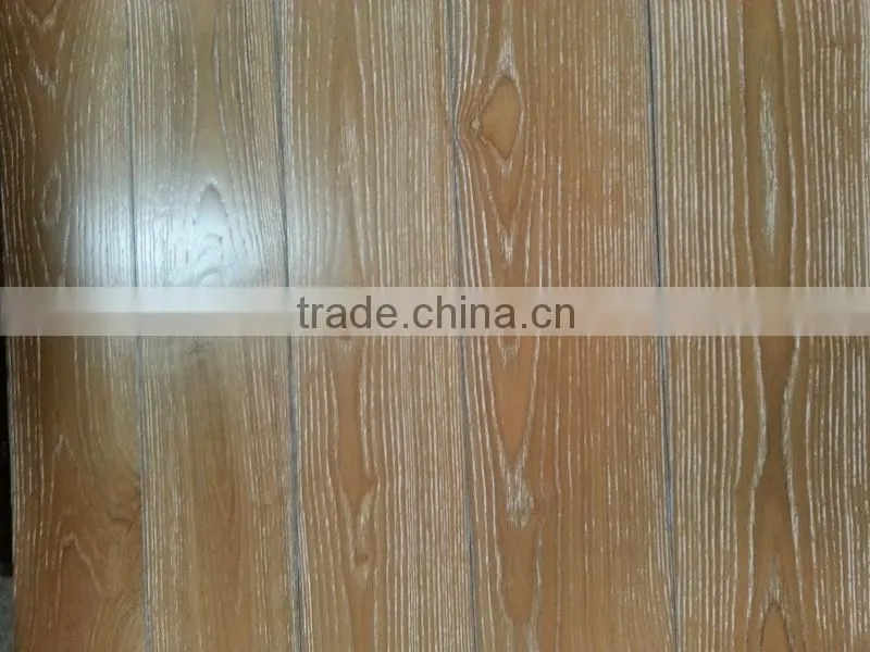 Rustic Light Wire-brushed Solid Ash Wood Flooring