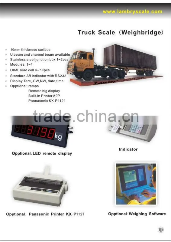 Digital Truck Scale Weighing Scale with OMIL