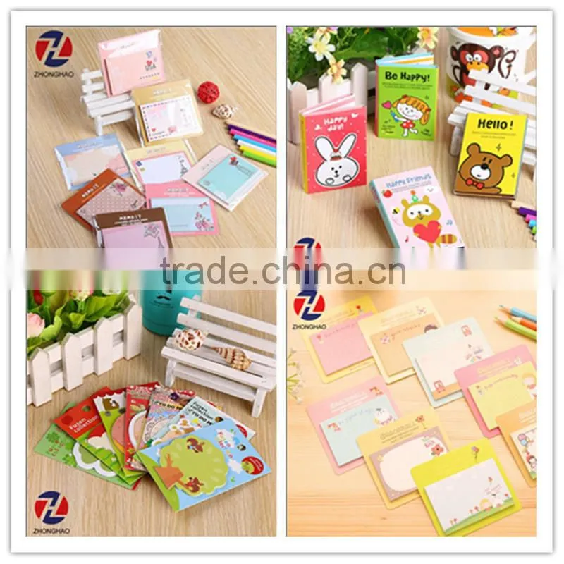 High quality cute custom wholesale sticky memo pad