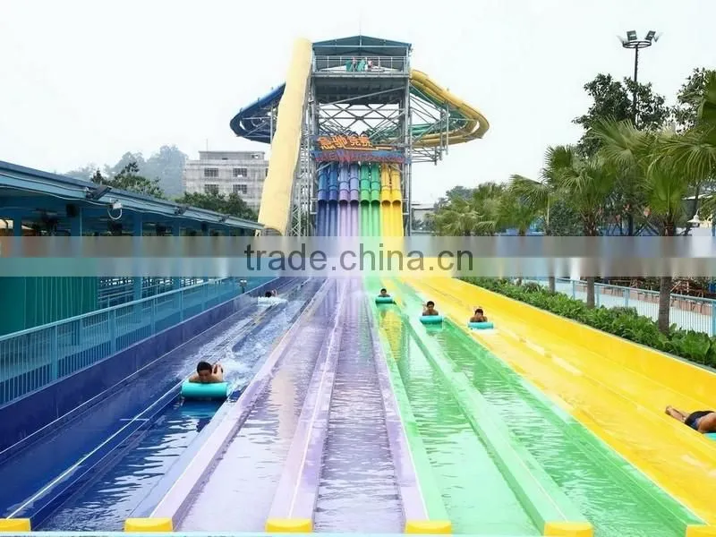 Aqua park equipment water park rainbow slide price