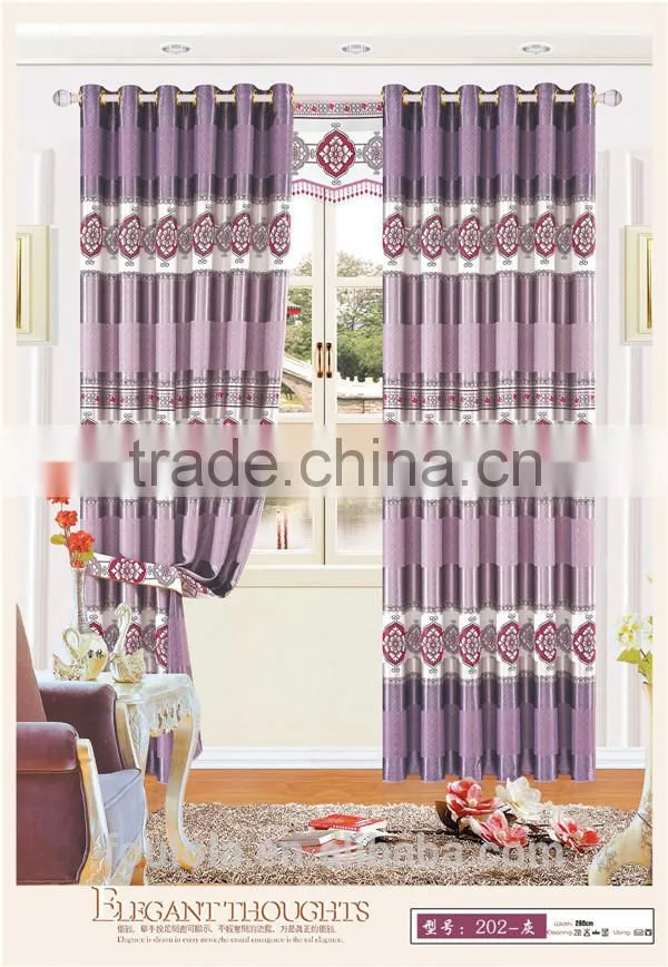 Printed blackout fabric curtain fabrics 2015 new designs