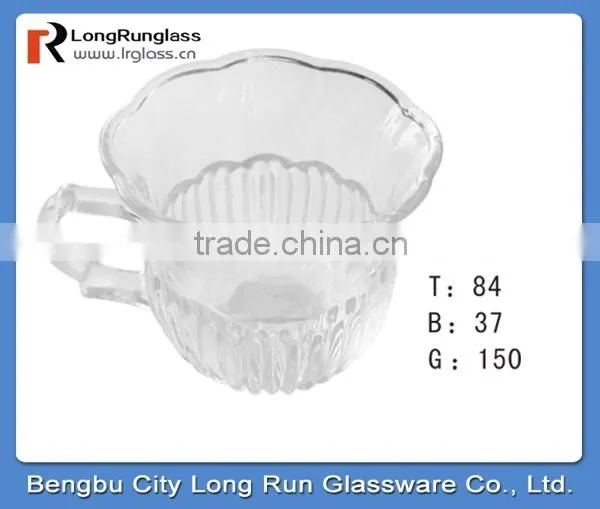LongRun 150ml classic design popular Eco-friendly welcomed shot tea water drinking glass cup drinking coffee glass mug