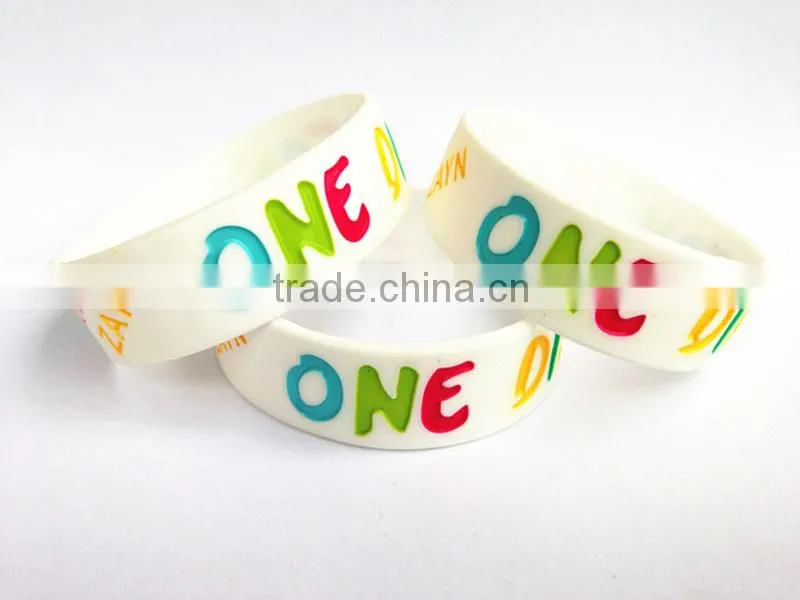 Promotional silicon wristband debossed