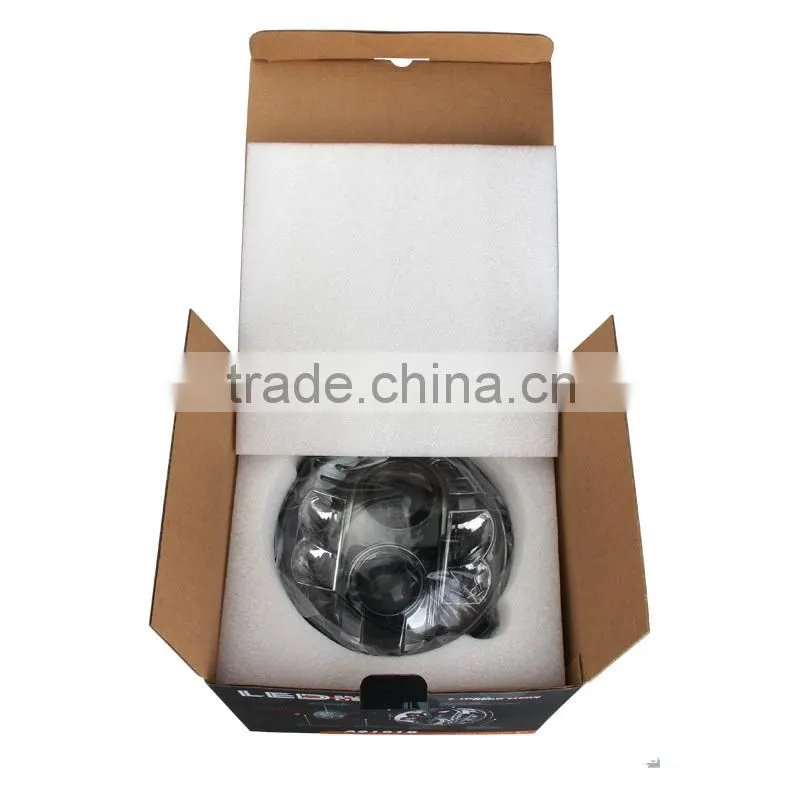 New arrival!!!7" round H/L LED Headlight with braket on hot sell