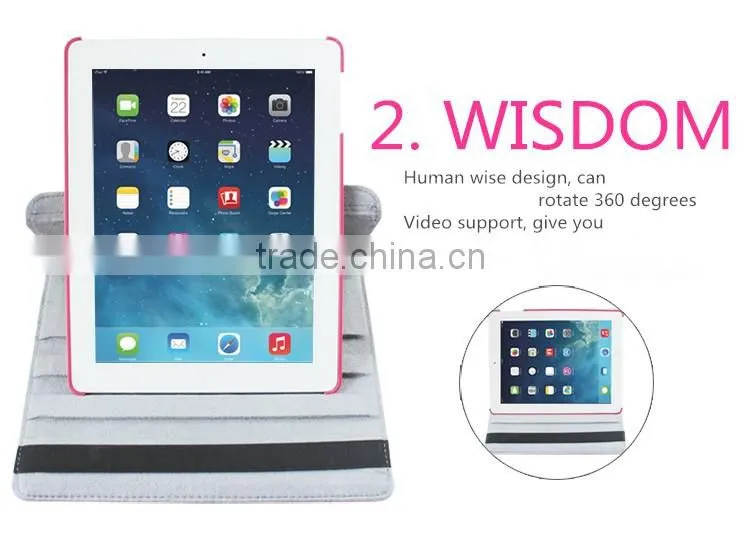 Multipul Color Choices PU Leather Case for IPad Air for ipad mini litchi grain leather cover