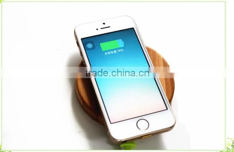 High Quality Bamboo Wood Fanasy Wireless Charger for Samsung S6 Wireless Charger