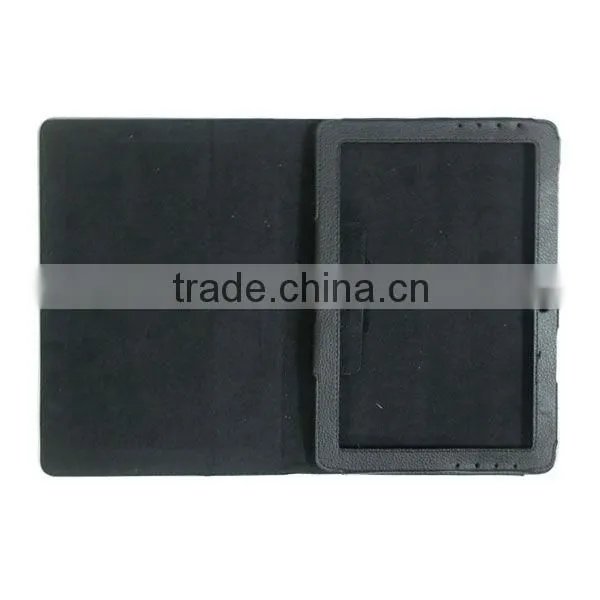 PU stand leather cover case for Samsung note 10.1 with wrist band