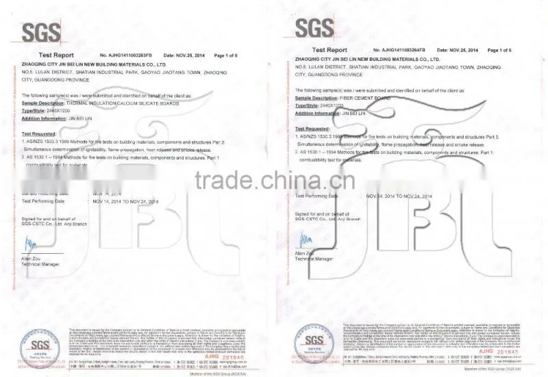CE approved building materials fiber cement board price philippines