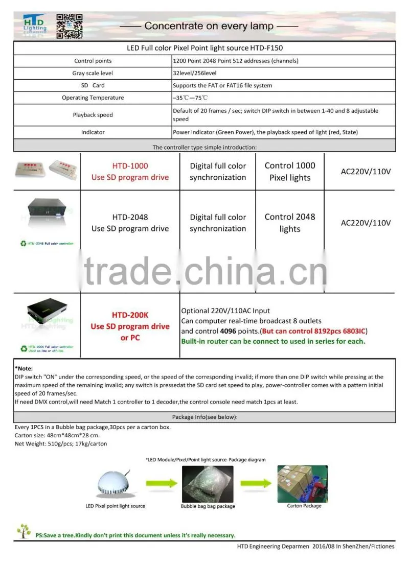 100mm diameter LED point light IP65 Aluminum base
