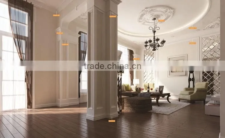 PU lamp panel European chandeliers carved flat bottom disc TV backdrop mural brick carvings Wholesale decorative plates