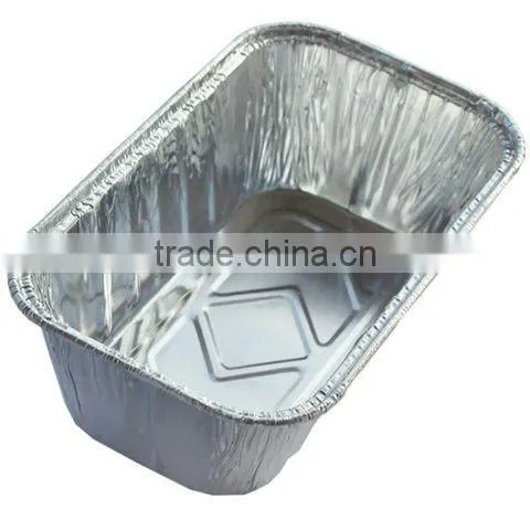 Divided disposable and convenient aluminum foil cake container