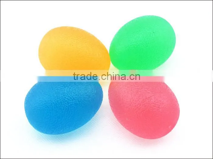 Silicone Grip Hand Finger Massage Decompression Ball Transparent Egg-shaped Vent Ball