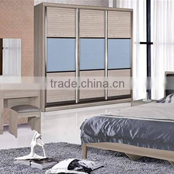 New design soft easy to clean anti-bacterium modern wardrobe cabinet bedroom furniture