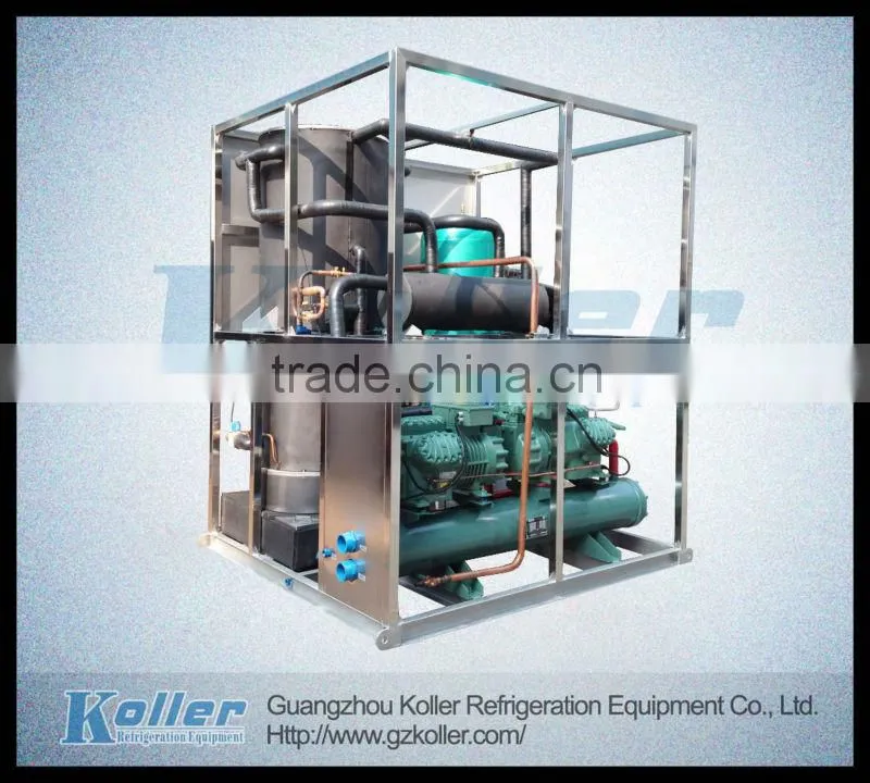 Hot sale express 10 tons High Capacity Tube Ice Machine Controlled by PLC from China Koller