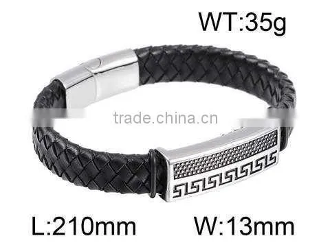 2015 Hot sale unique design leather bracelet women