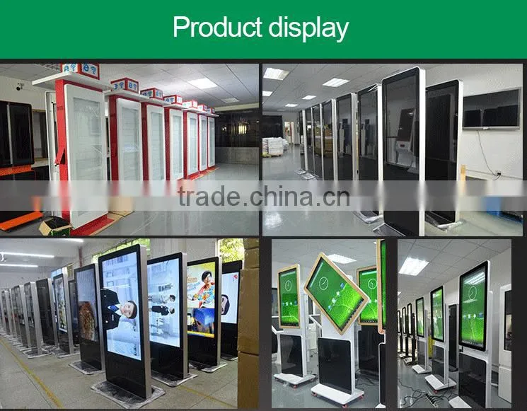 24'' hd floor standing waterproof digital signage kiosk outdoor with Android