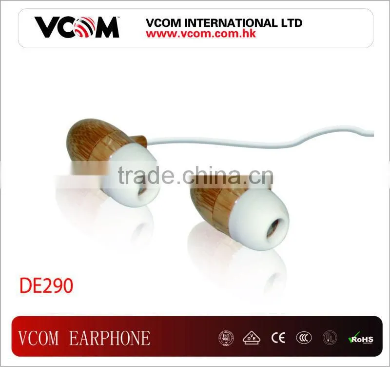 High Quality Flat Cable Metal Earphone with Mic