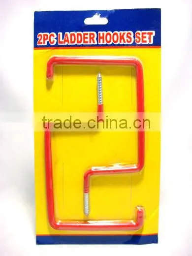Mechanise Quality - 2PCS Ladder Hooks Set, PVC Coated Hook, , "S" Hook For One Dollar Item